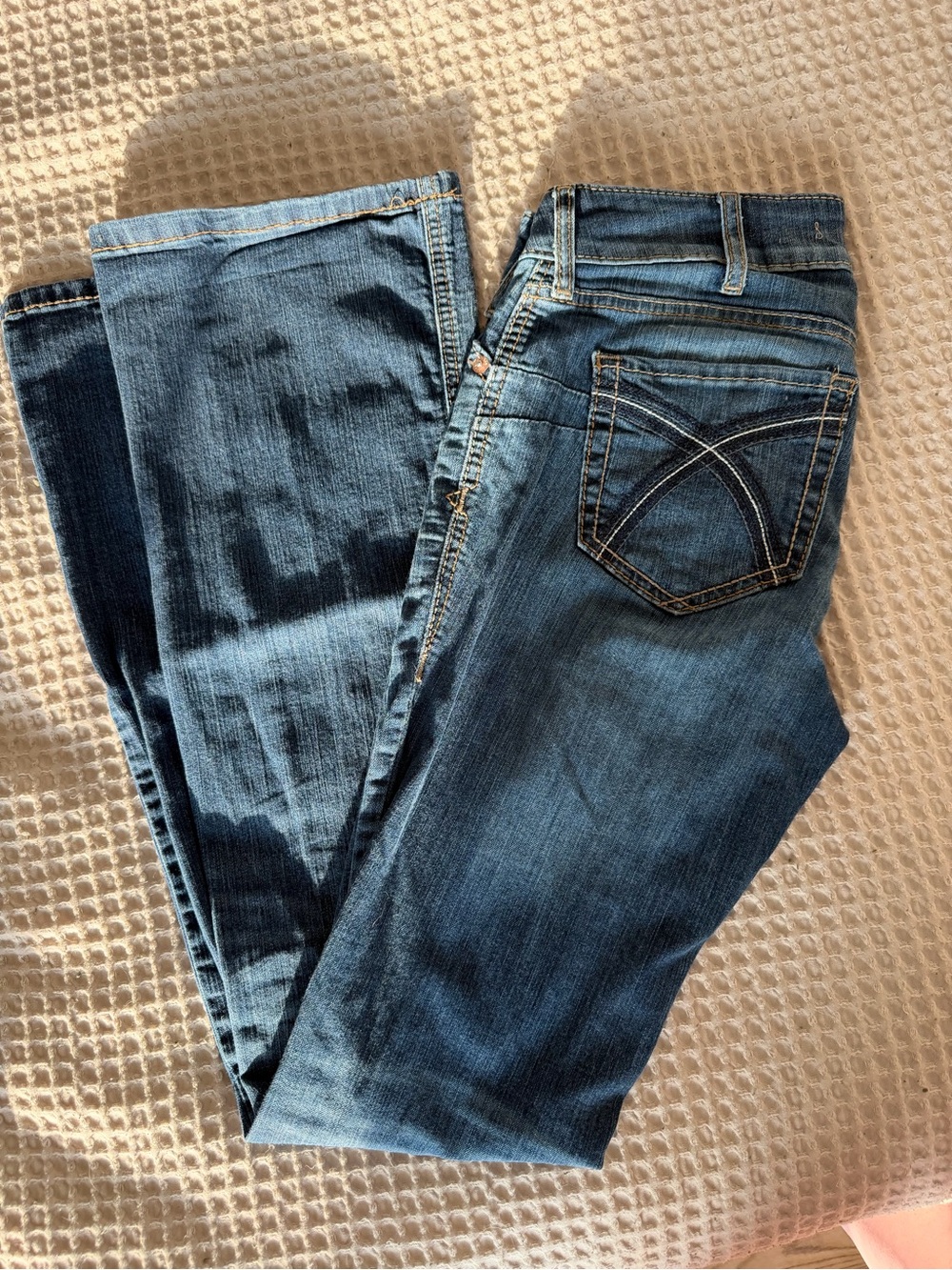 Ariat Women's Boot Cut Jeans in Dark Blue Wash